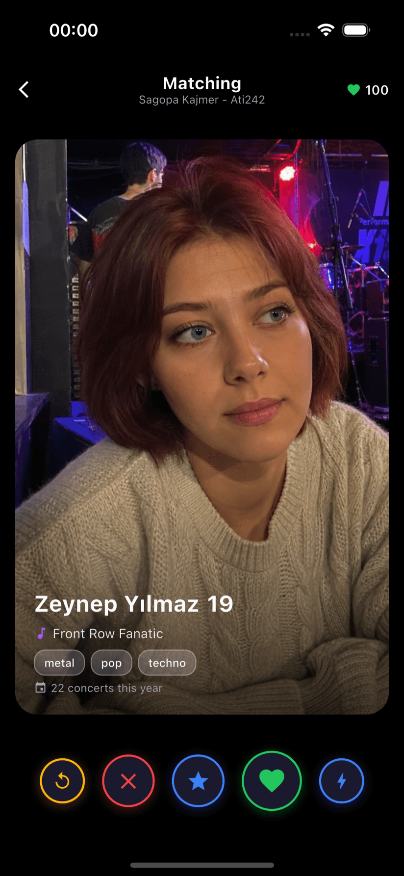 RitimMatch Eşleşme ekranı