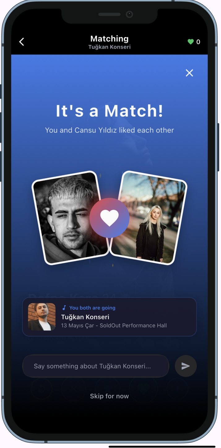 RitimMatch Eşleşme Ekranı